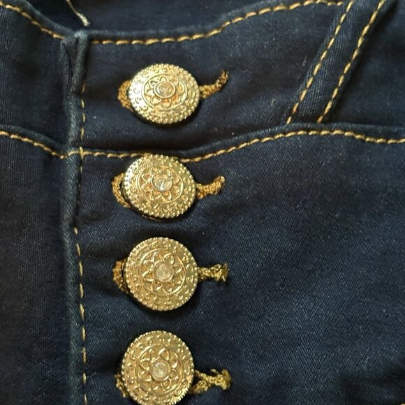 Tush push Girl's Junior's size 5 skinny Jeans stretch back pockets - Picture 4 of 8